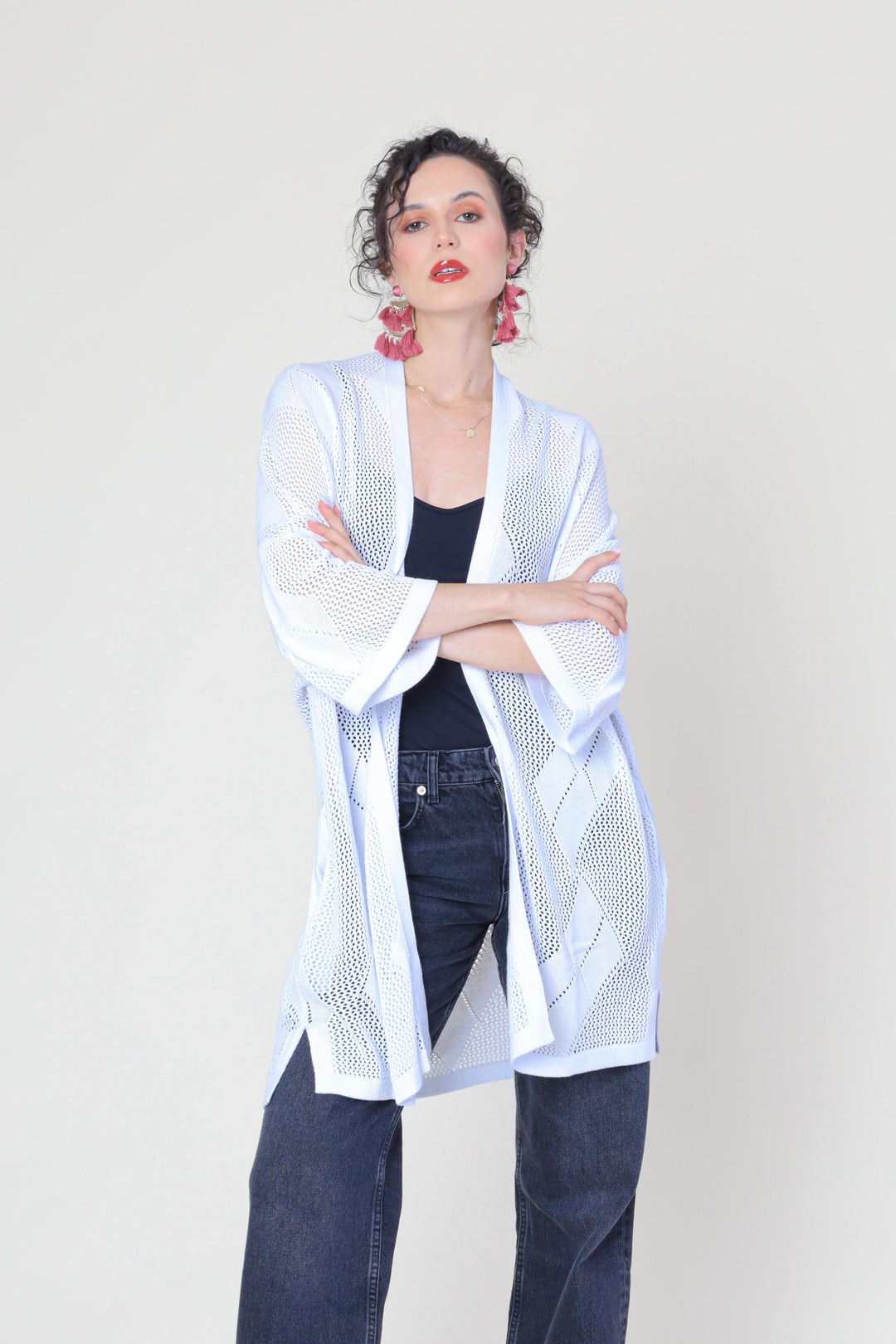Pattern Knit Cardigan
