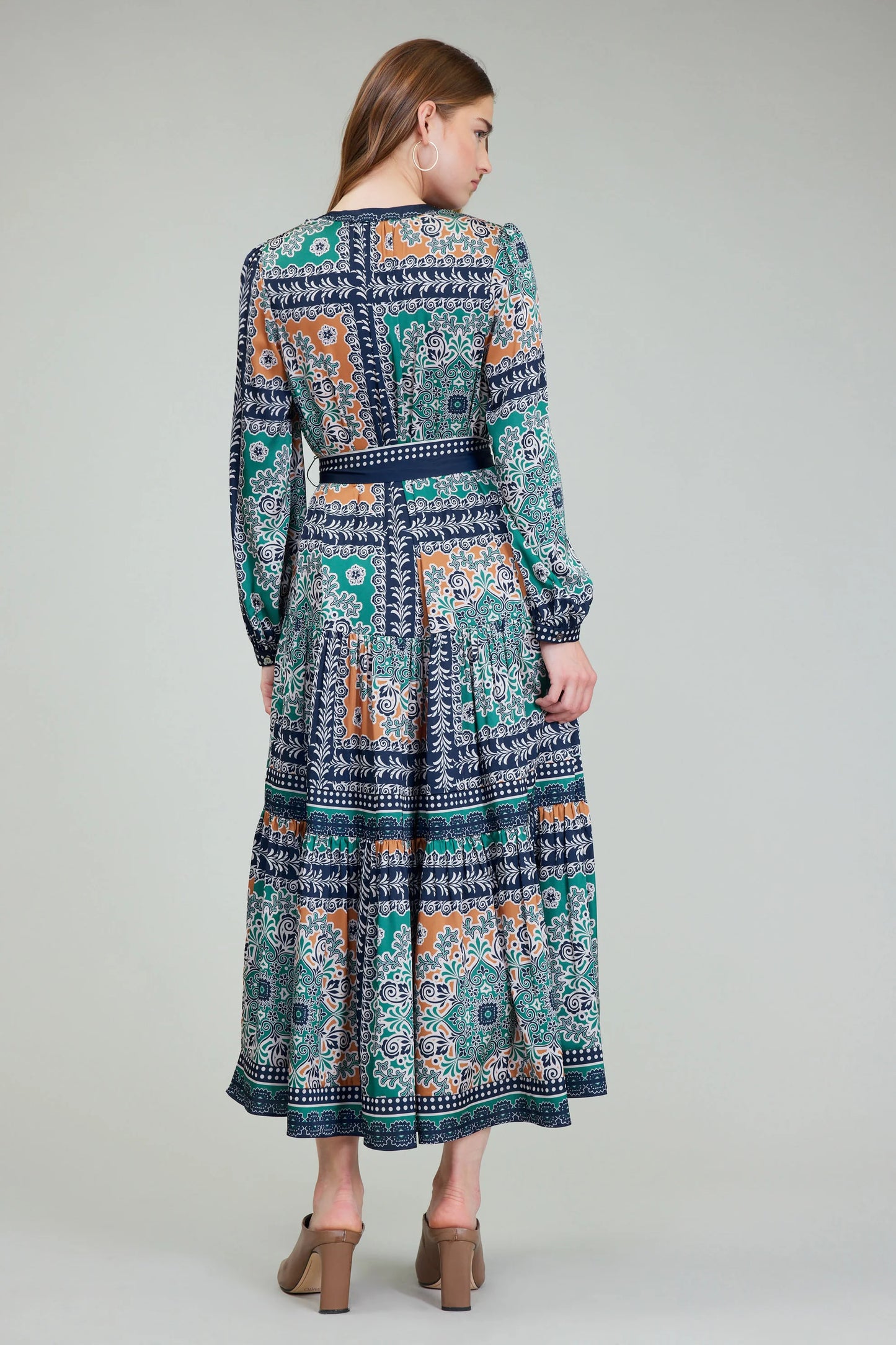 Split Neck Maxi Dress