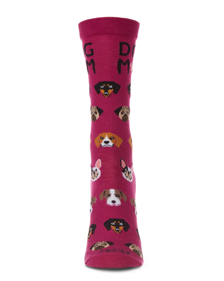 Dog Mom Bamboo Blend Crew Socks