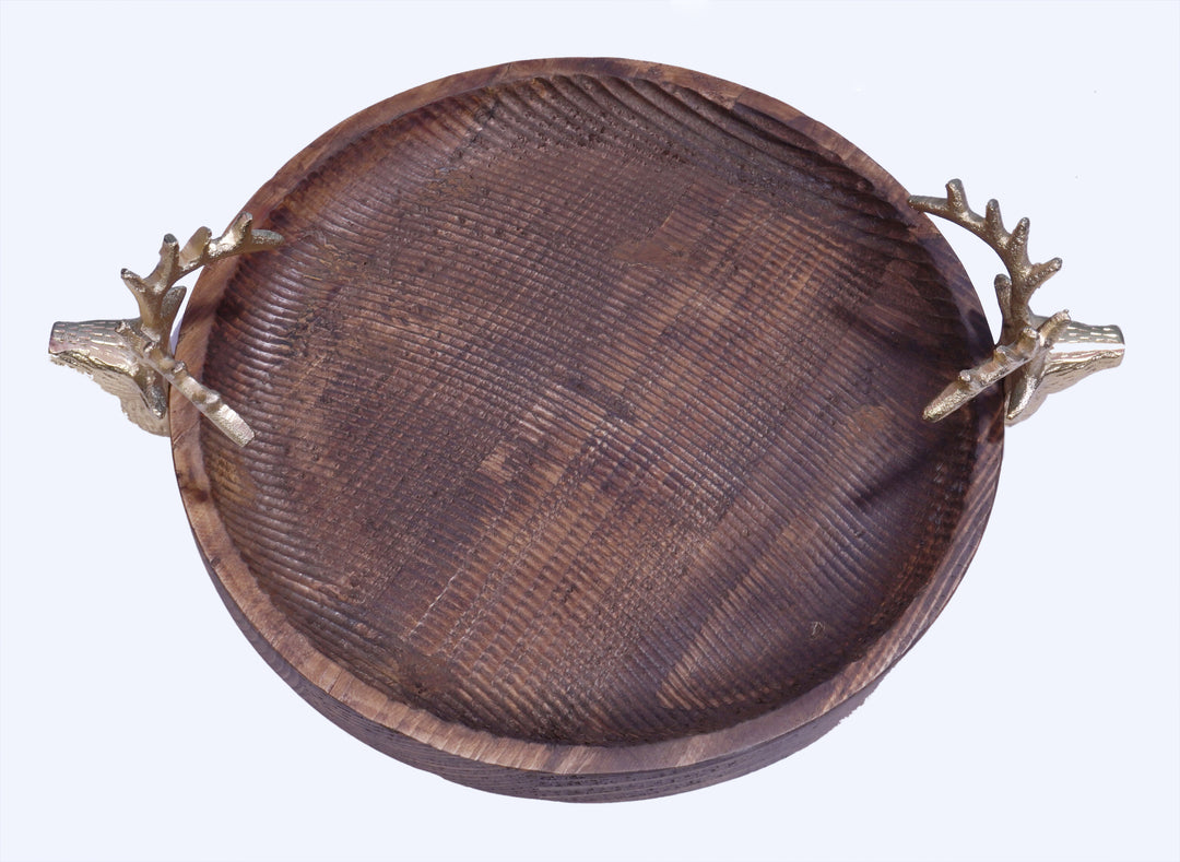 Recycle Reindeer Wooden Tray
