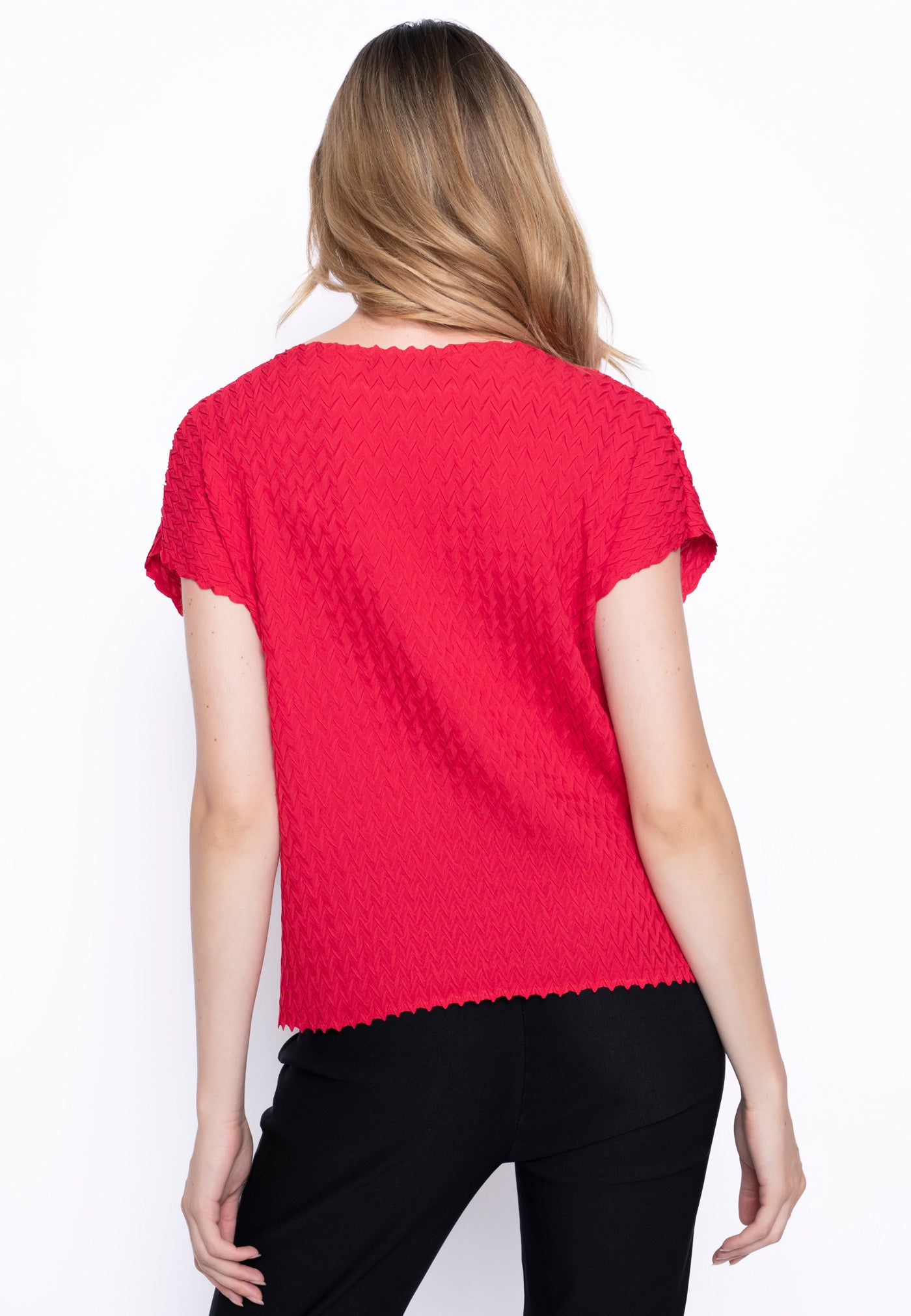 Short Sleeve Pleated Top
