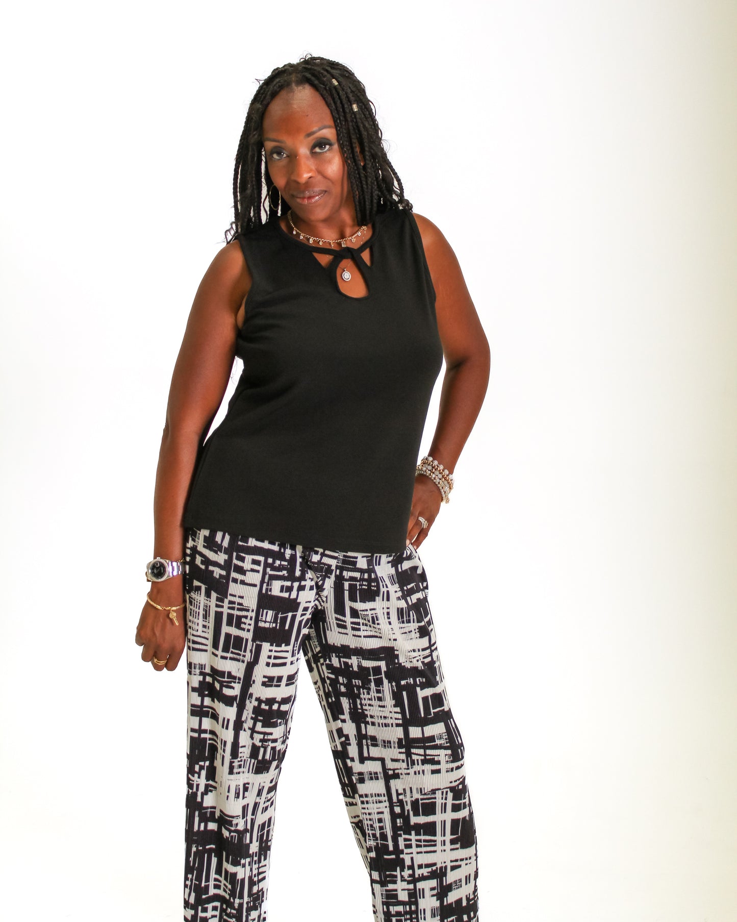 Keyhole Sleeveless Top