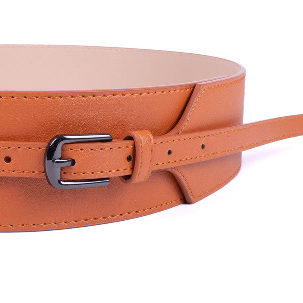 Women Adjustable Wide Buckle Belt