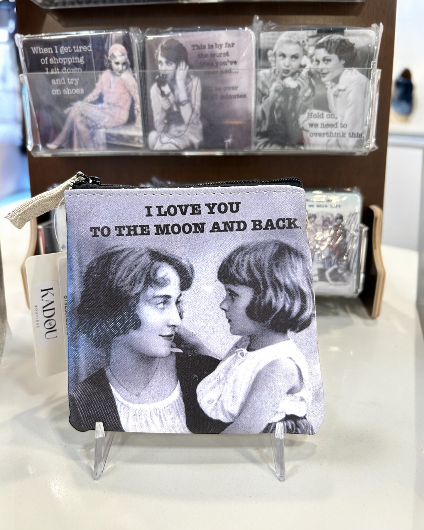 Coin Purse With Quote And Vintage Image