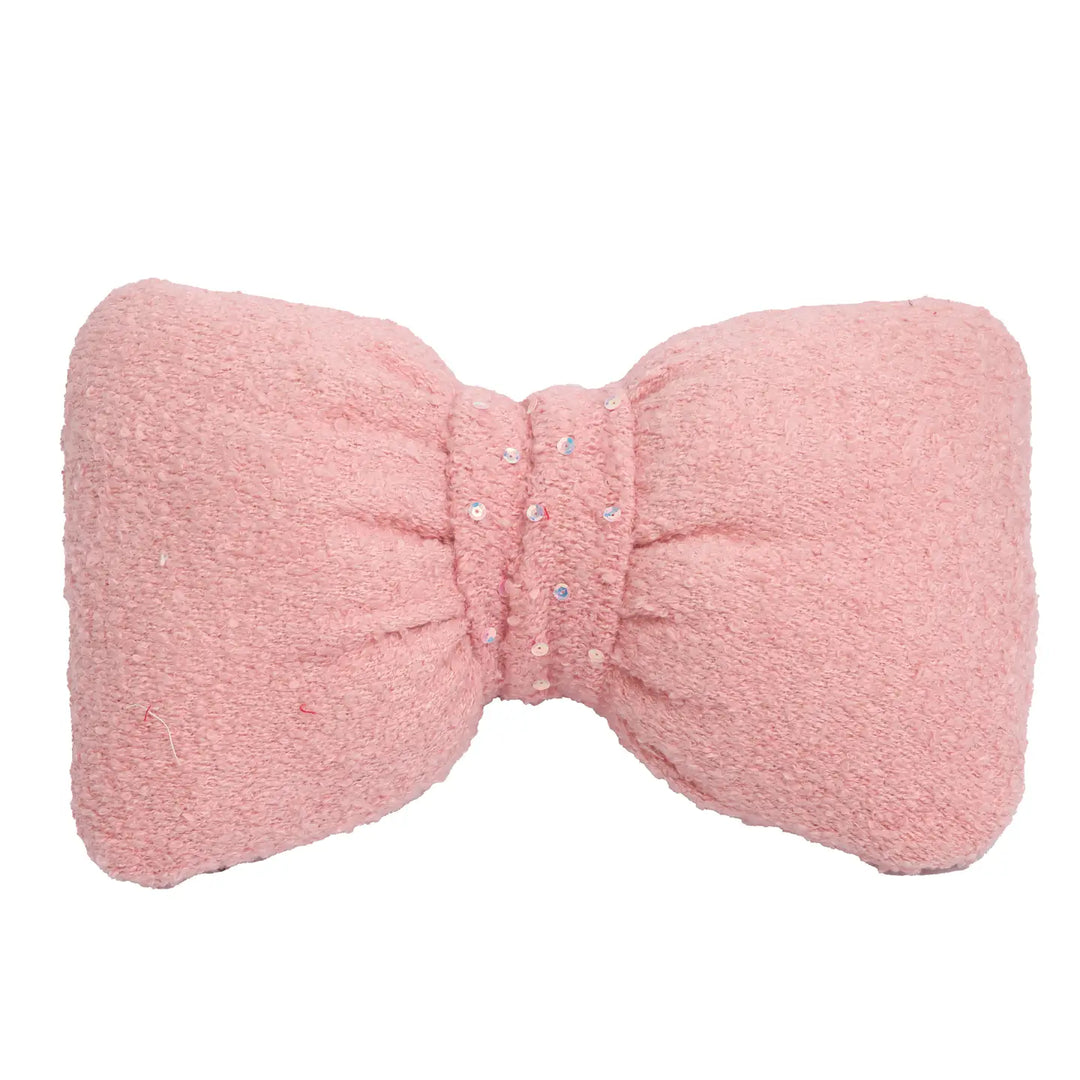 Pink Bounce Bow Pillow