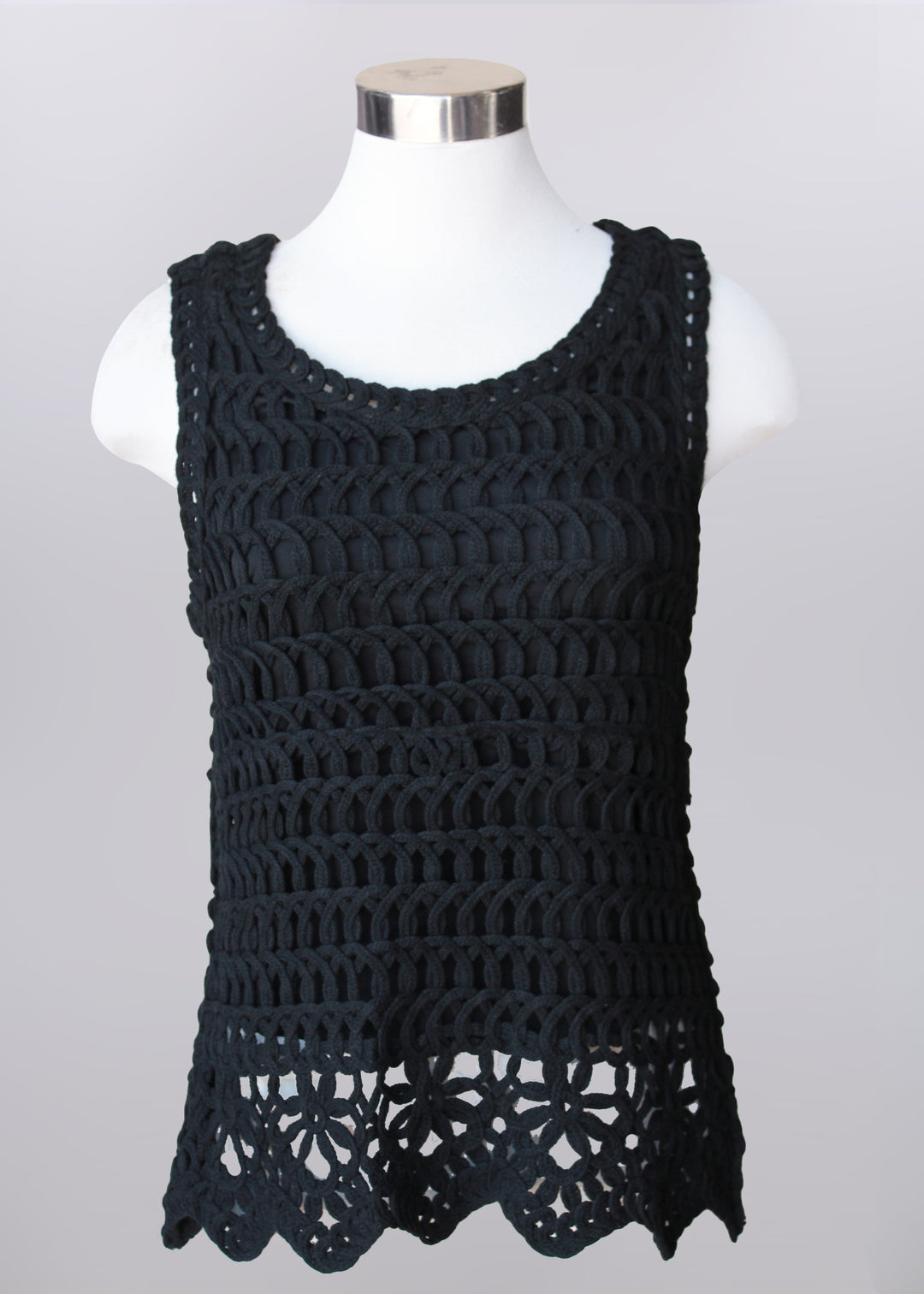 Knitted Black Tank