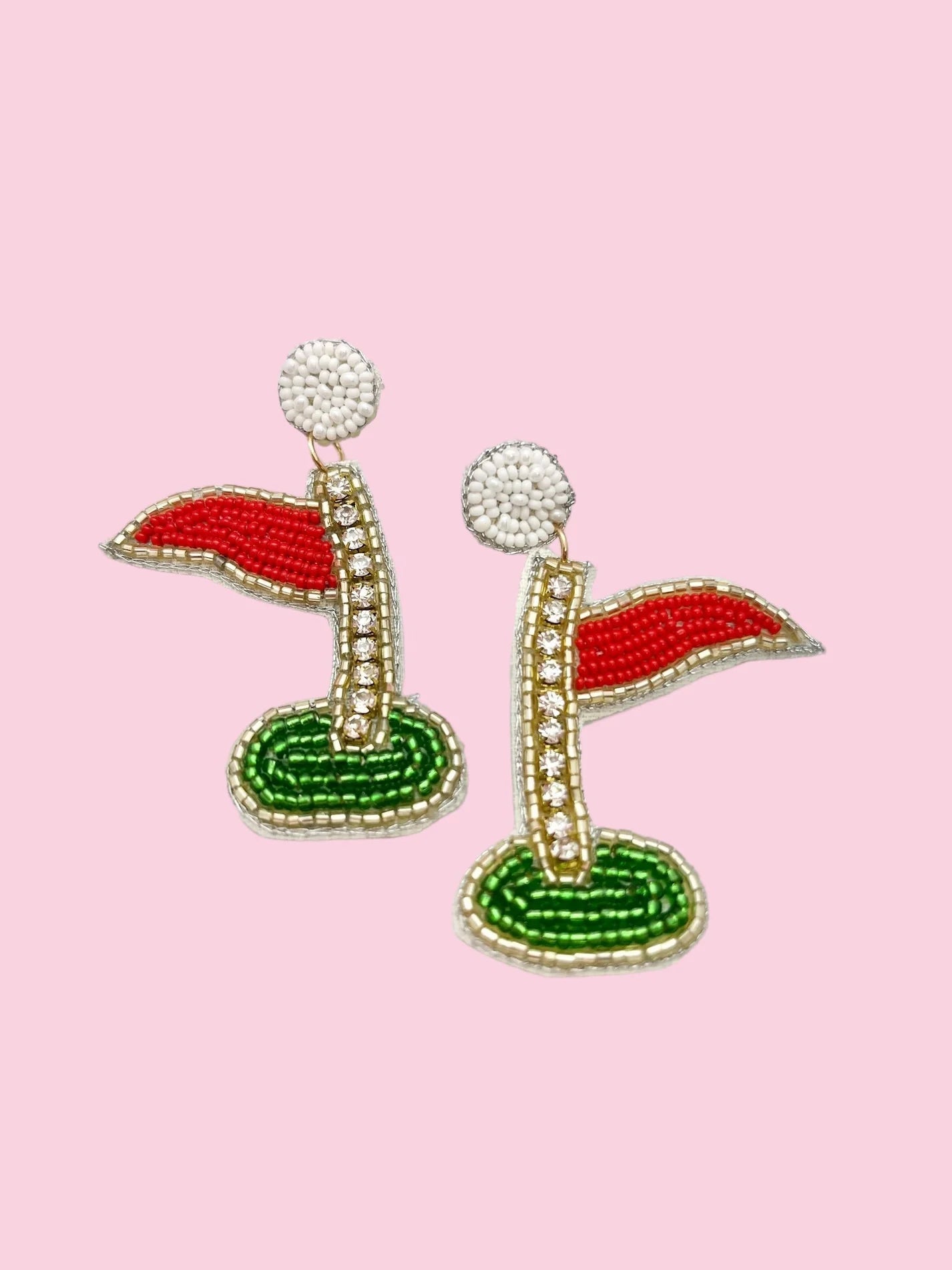 Team Cheering Beaded Earrings