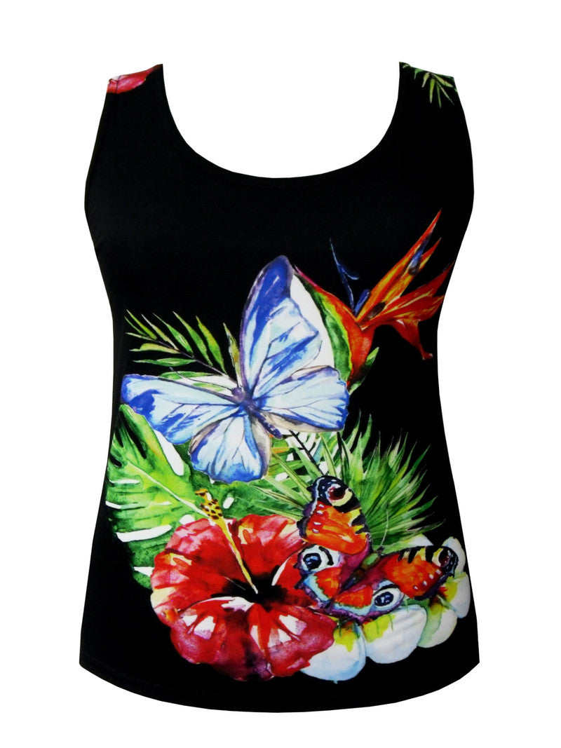 Tropical Black Twin Set