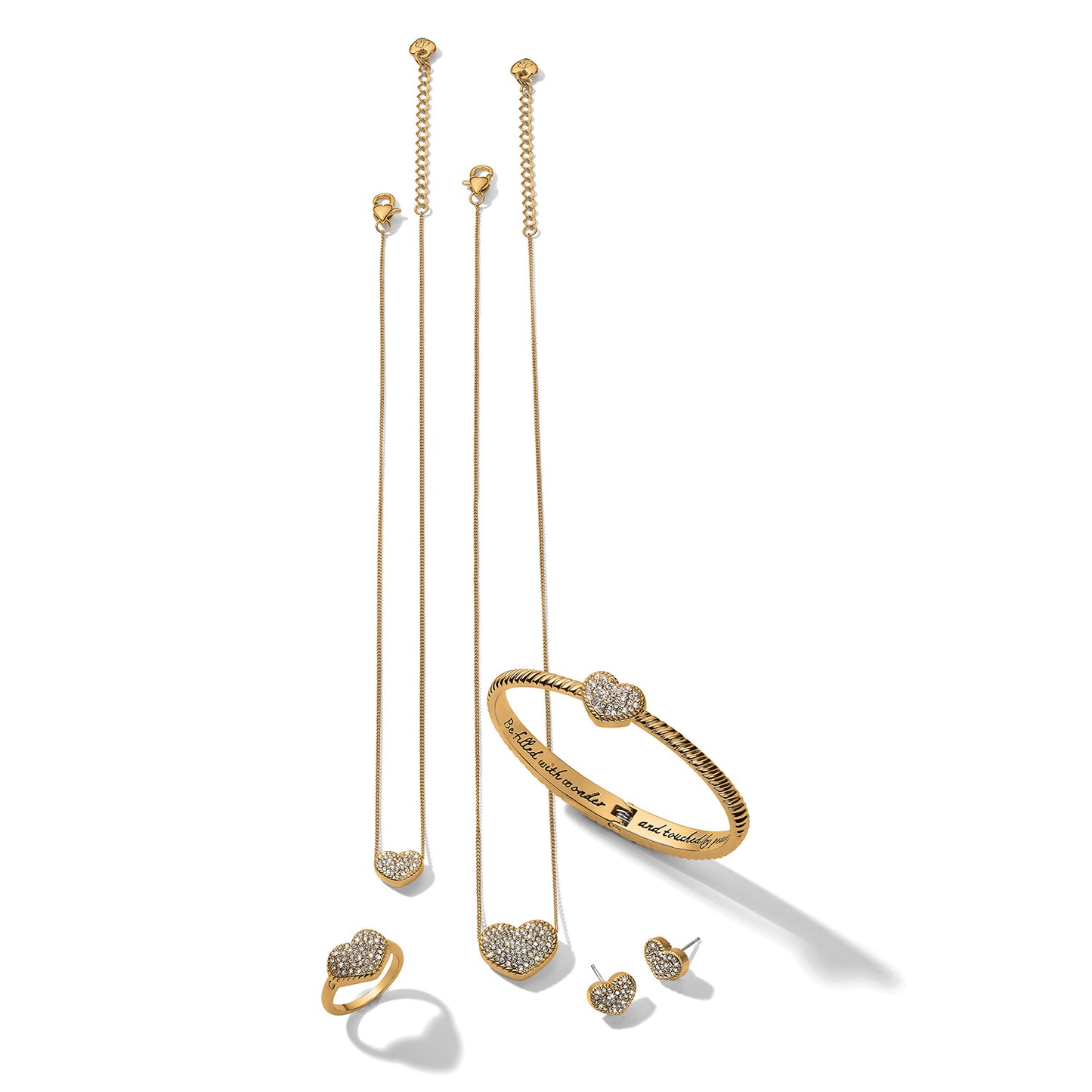 Brighton Illumina Celeste Heart Post Earrings - Gold