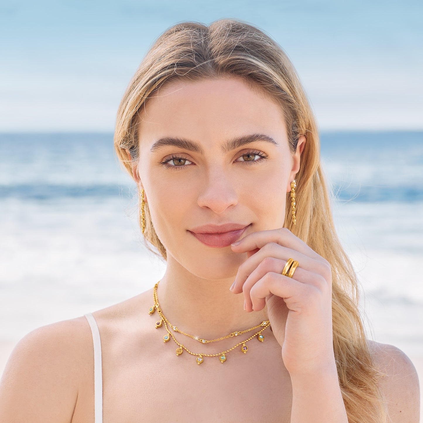 Brighton Twinkle Mod Post Multicolor Drop Earrings