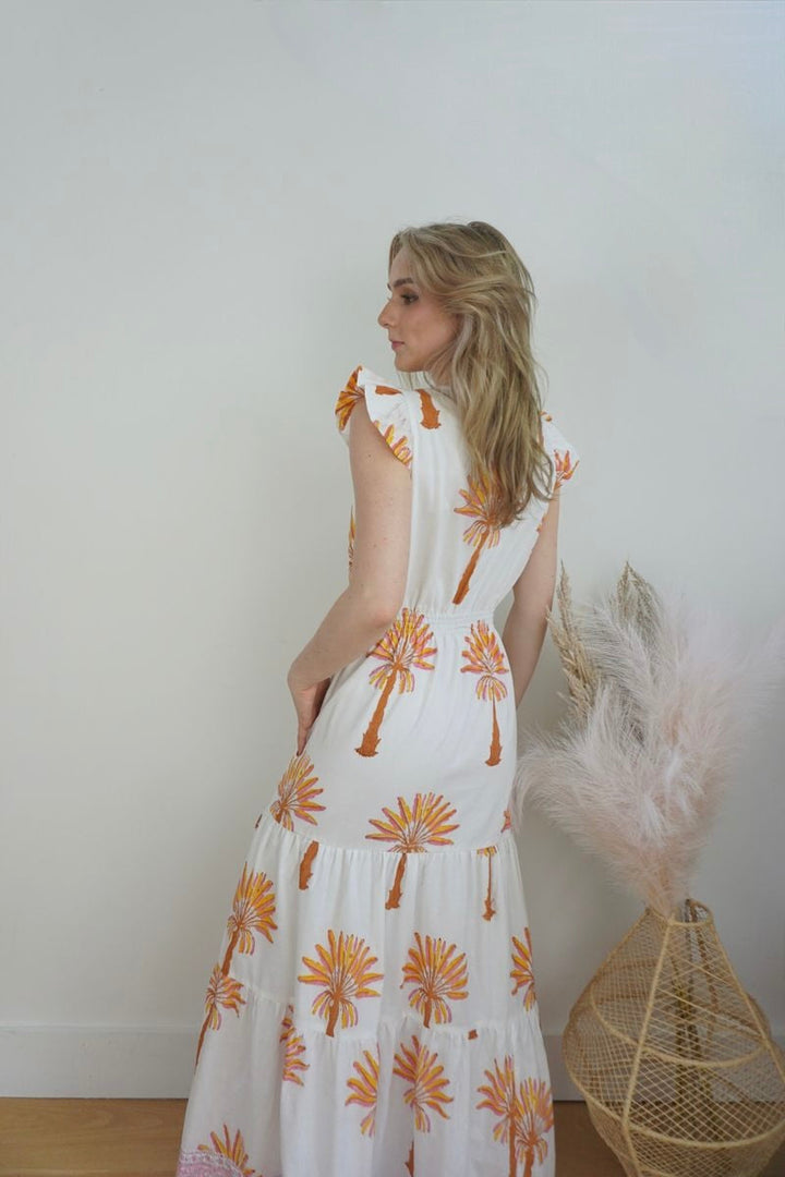 Capri Maxi Dress - Palm Tree