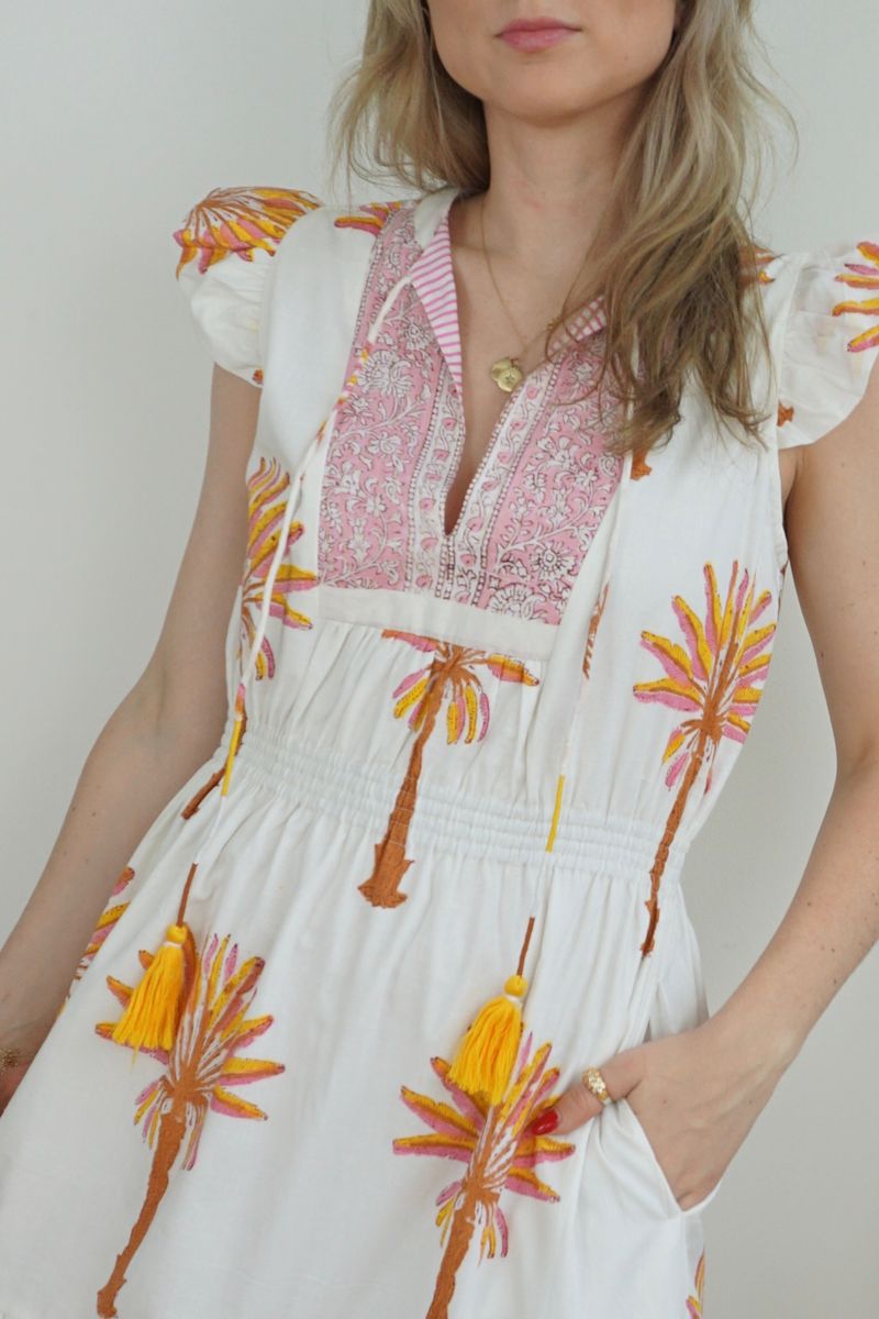Capri Maxi Dress - Palm Tree from KADOU Boutique