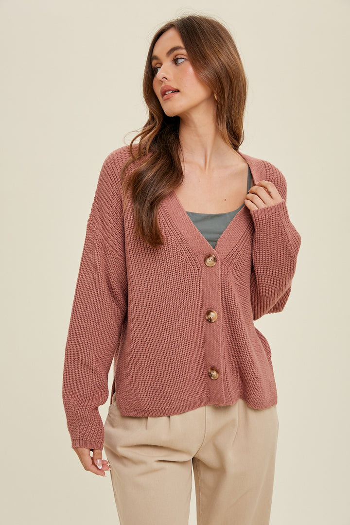 Textured Cardigan