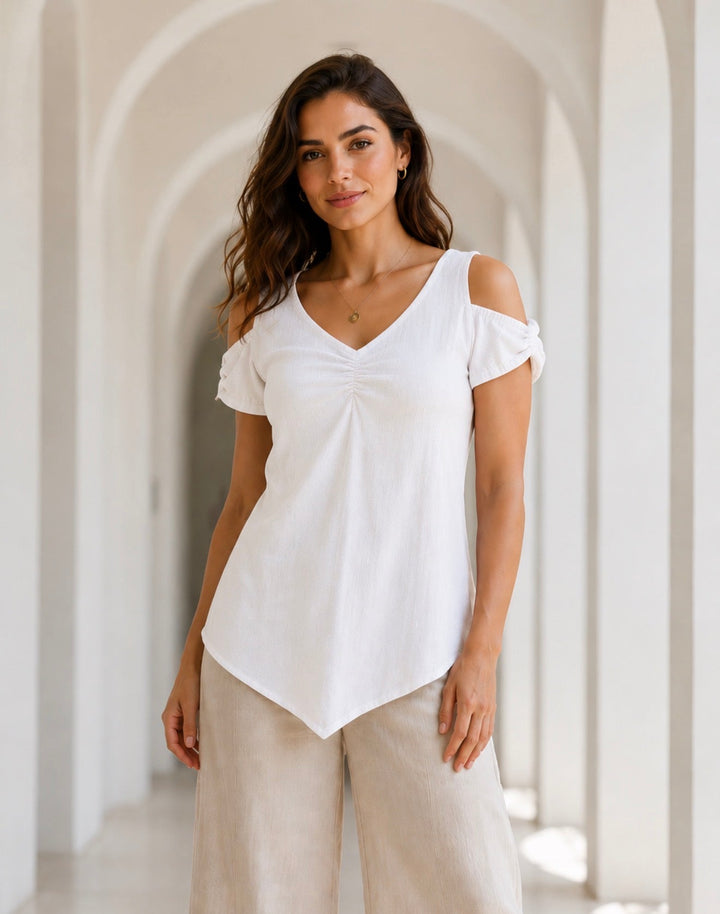 Demi 100% Cotton Gauze Top from KADOU Boutique