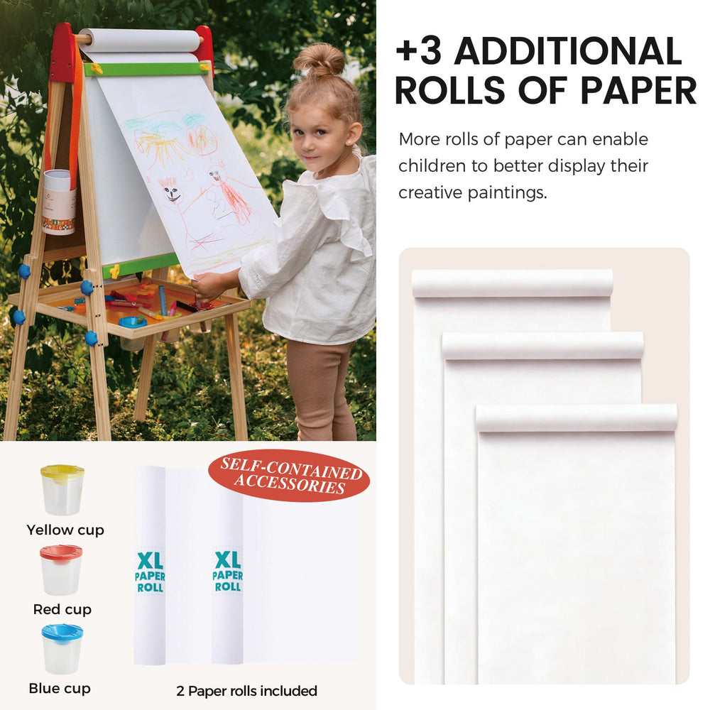 Tiny Land® 3-In-1 Art Easel & Paper Roll Set from KADOU Boutique