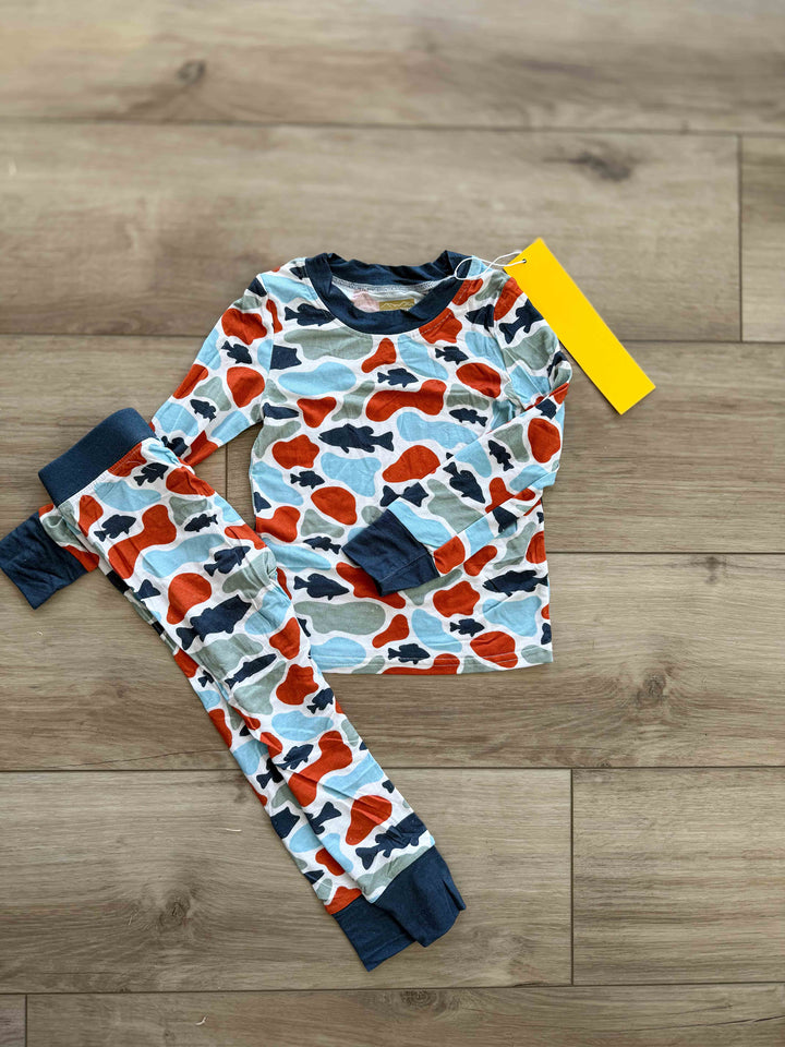 Camo fish bamboo pj set