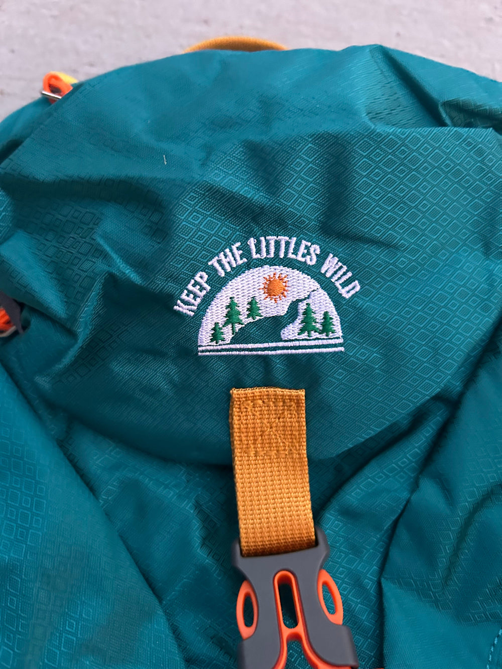 Kid’s (ages 2 to 7) Teal Hiking Pack - Water Bladder Compatible Backpack for Young Hikers from KADOU Boutique