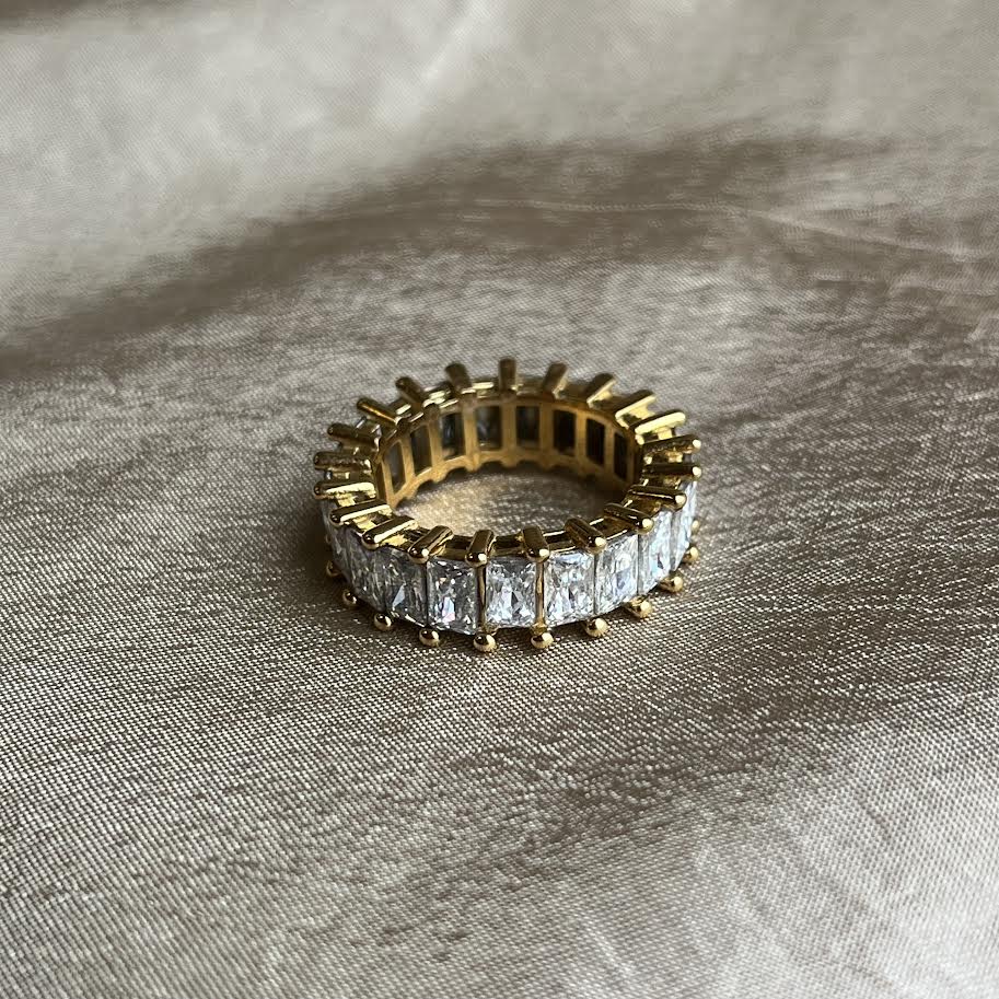 Clear Baguette Ring