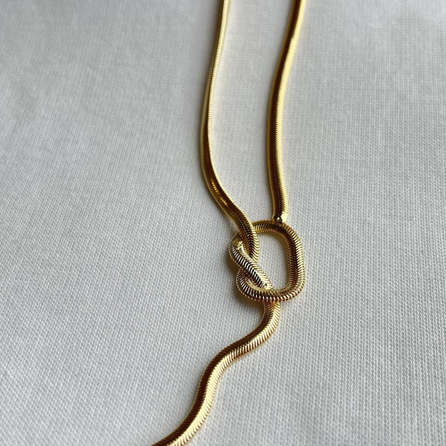 Angela Knot Necklace from KADOU Boutique