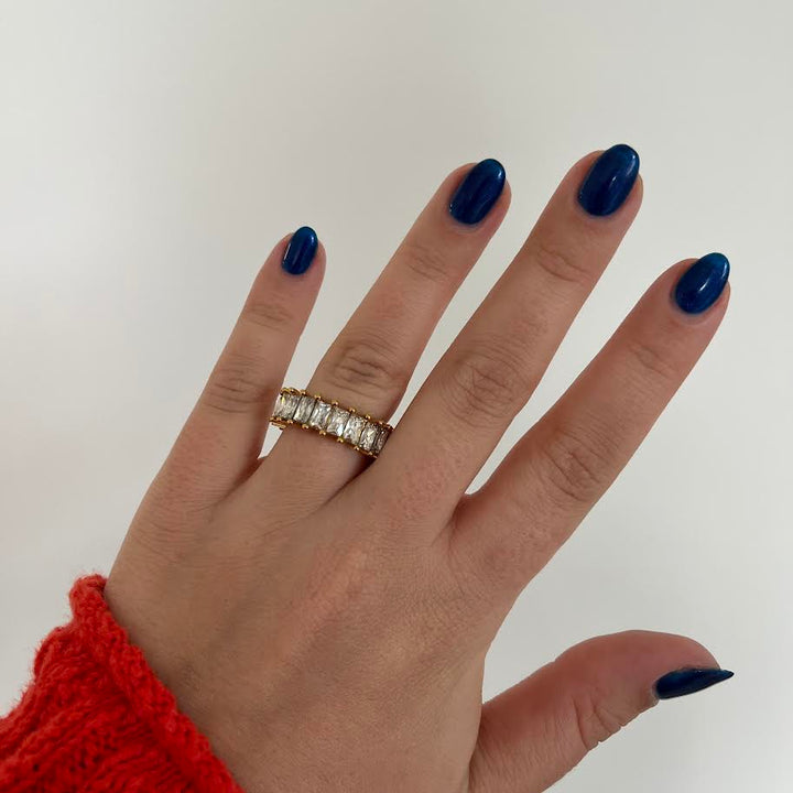 Clear Baguette Ring