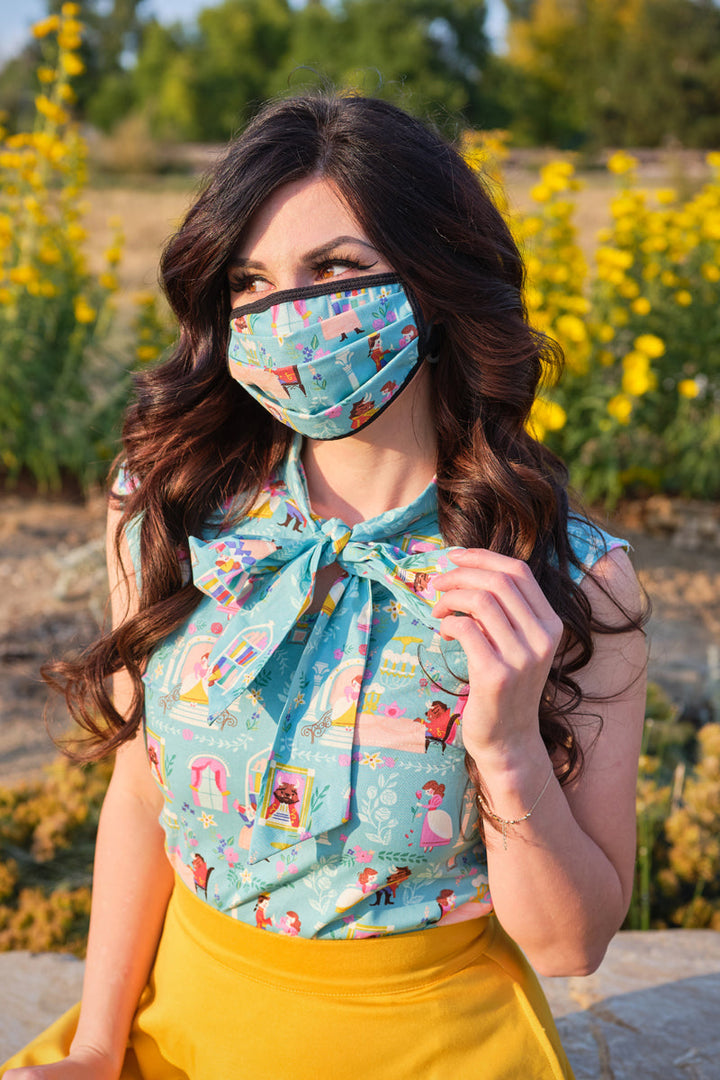 Beauty &amp; the Beast Reversible Cotton Mask