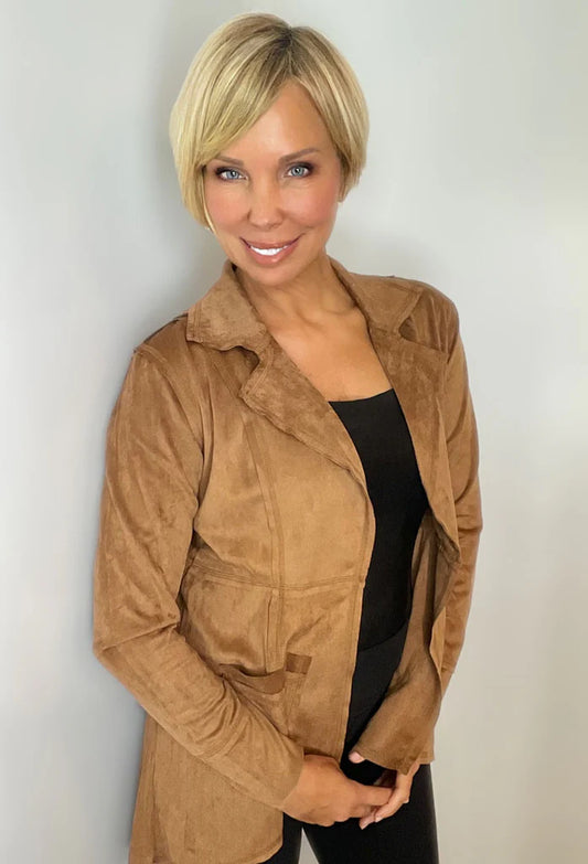 Faux Suede Short Jacket