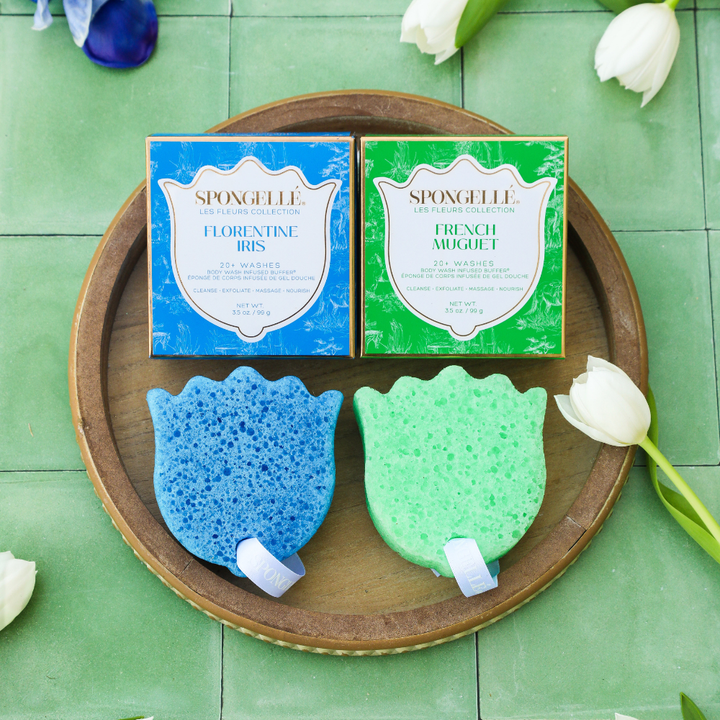 Florentine Iris &amp; French Muguet Body Buffer Set from KADOU Boutique