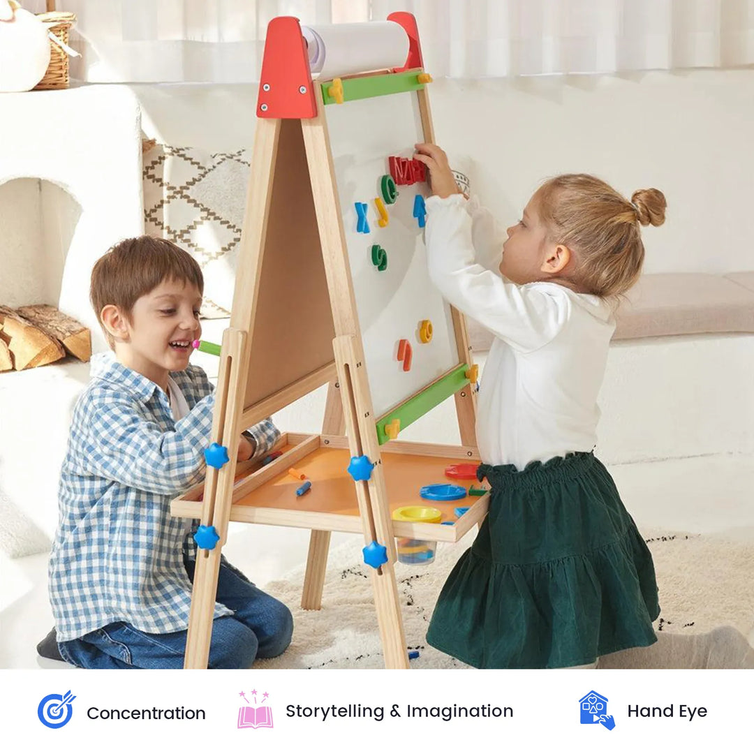 Tiny Land® 3-In-1 Art Easel &amp; Paper Roll Set from KADOU Boutique