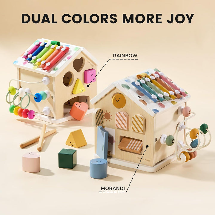 Brain &amp; Hands Playset — Montessori Box (4–6 Months) + Activity Cube