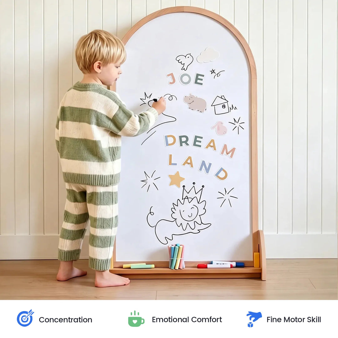 Tiny Land® Double-Sided Arched Magnet Chalkboard from KADOU Boutique