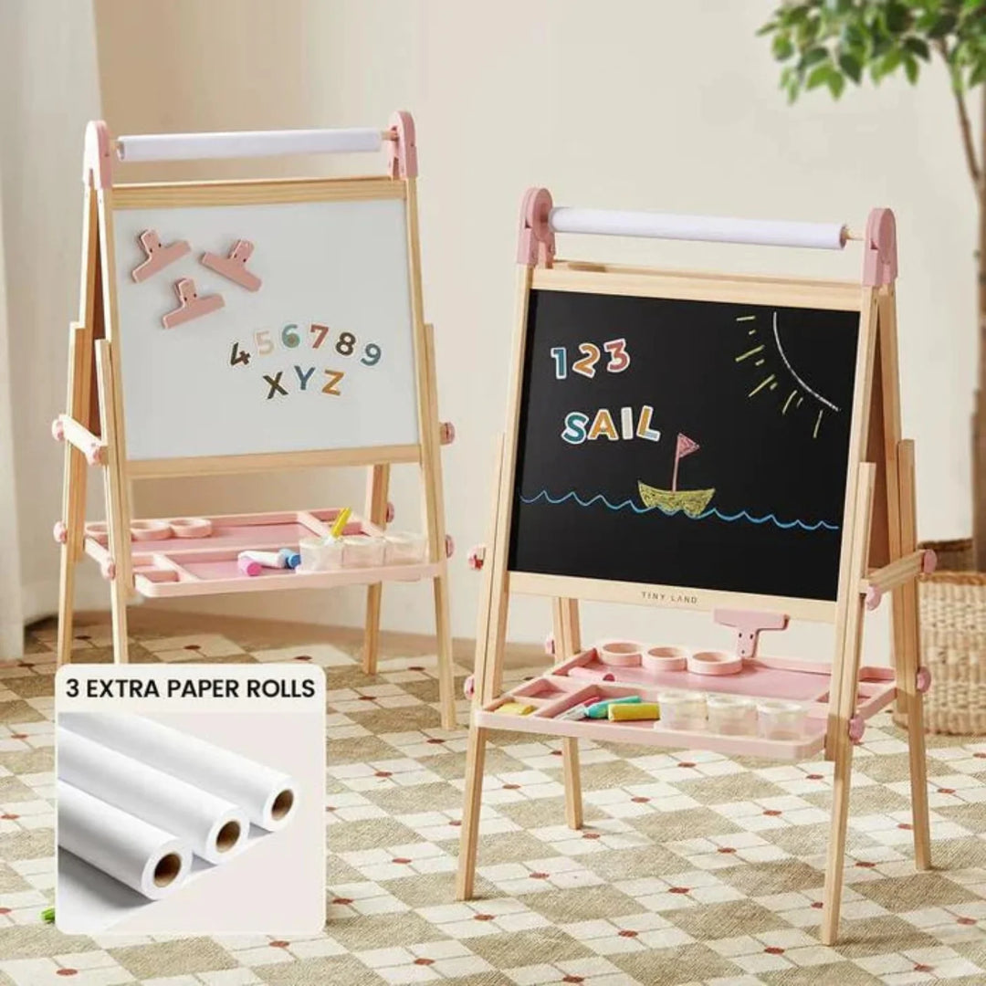 Tiny Land® Pink Magnitales Easel &amp; Paper Roll Set