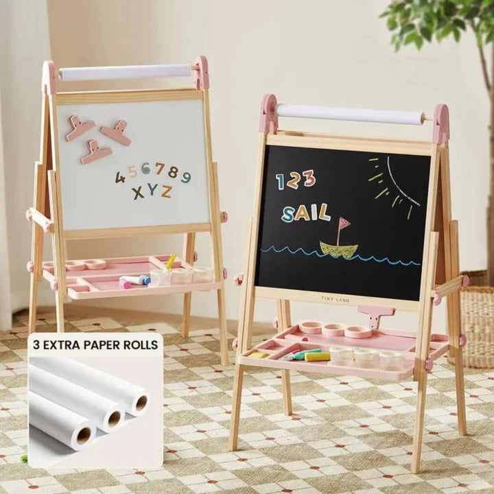Tiny Land® Pink Magnitales Easel &amp; Paper Roll Set