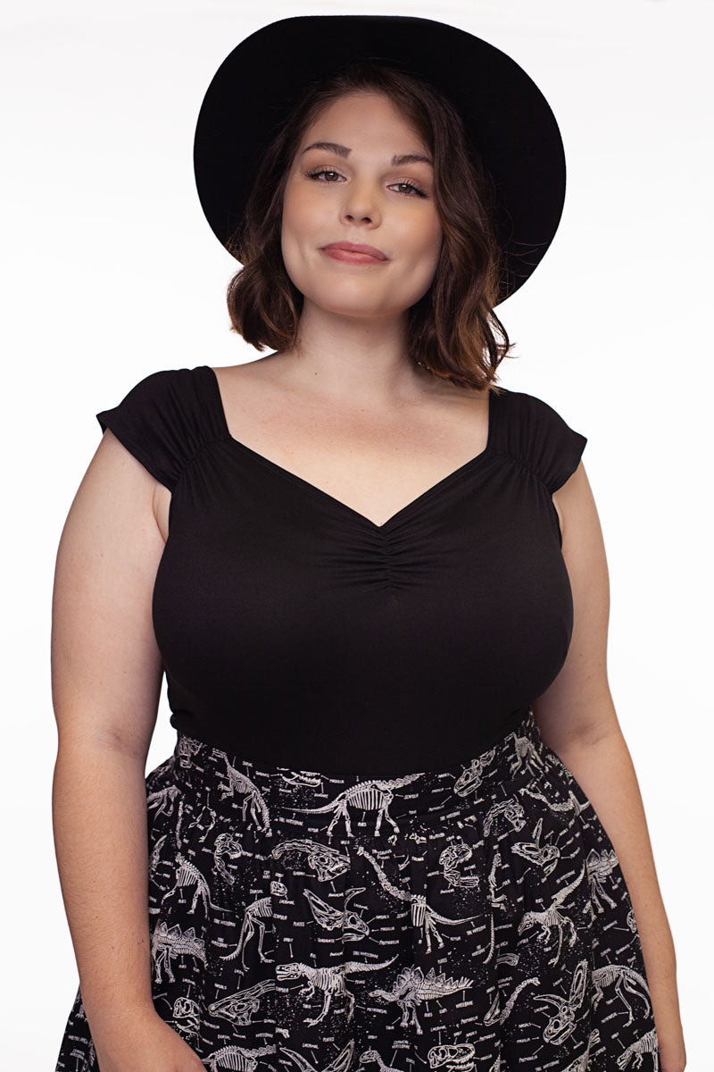 Isabel Top in Black from KADOU Boutique