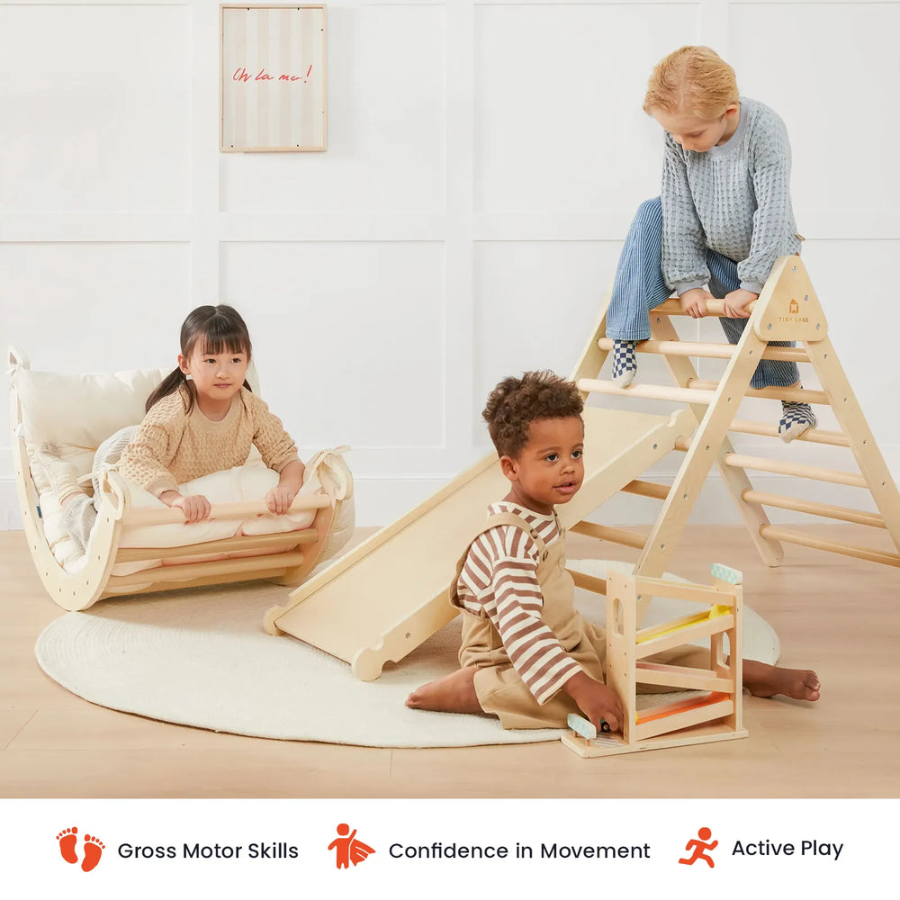 Tiny Land® 7-In-1 Montessori Climbing Set with Play Pad from KADOU Boutique