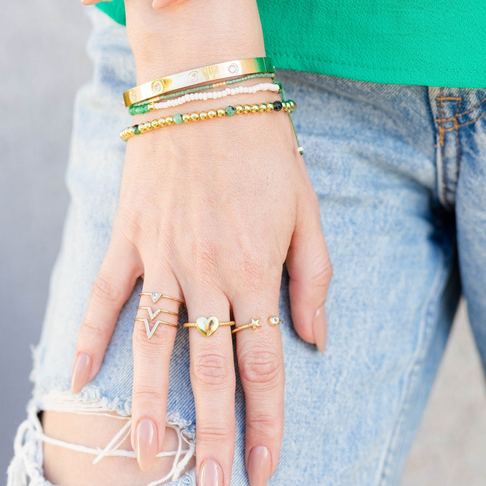 Heart Twist Ring from KADOU Boutique