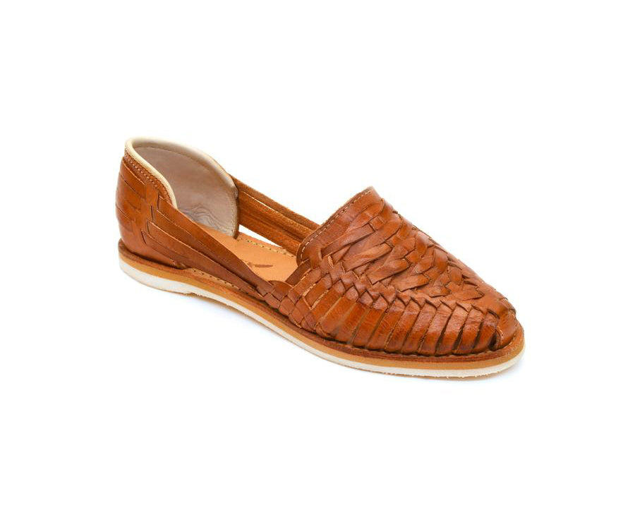Cross Woven Huarache Walnut from KADOU Boutique