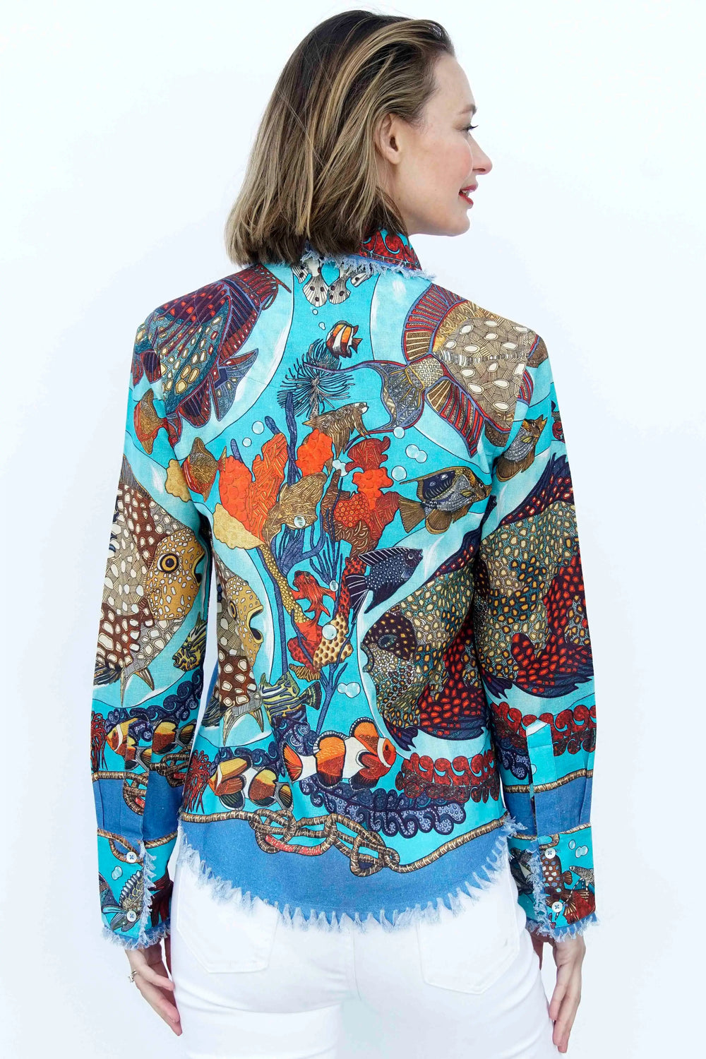 Cape Cod Tunic, Aquarium Print from KADOU Boutique