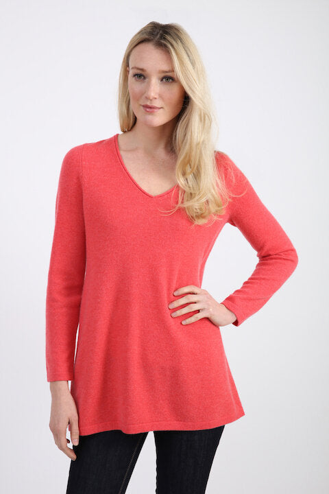 Cashmere V-Neck Tunic 