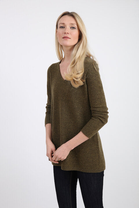 Cashmere V-Neck Tunic 