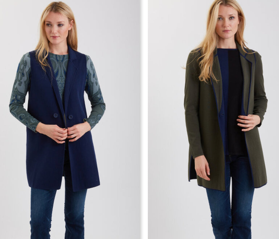 Reversible Pima Cotton Long Vest 