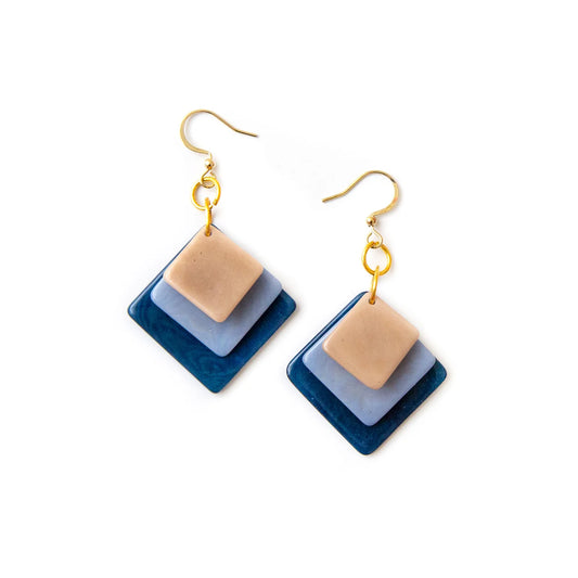 Minerva Earrings - Royal Blue