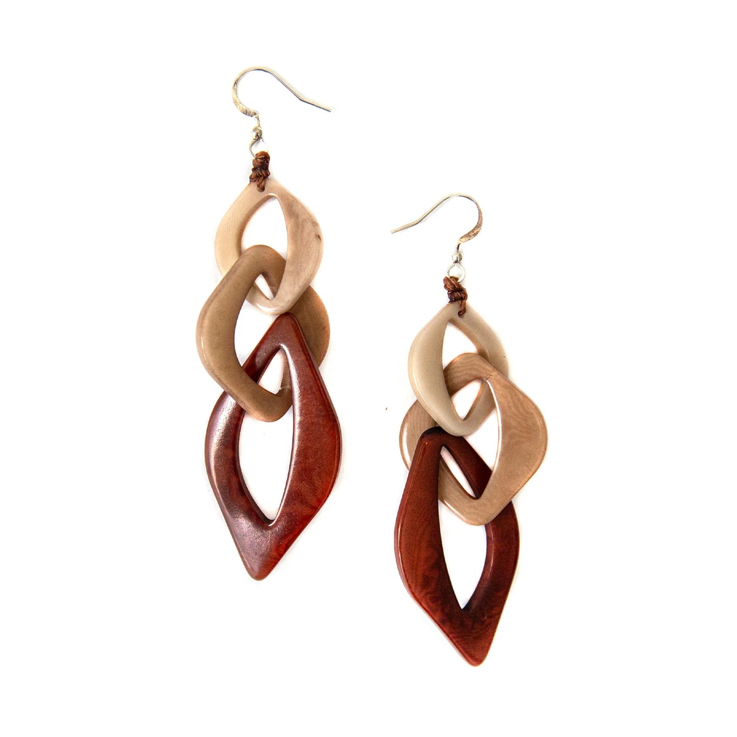 Pame Earrings - Chestnut Brown