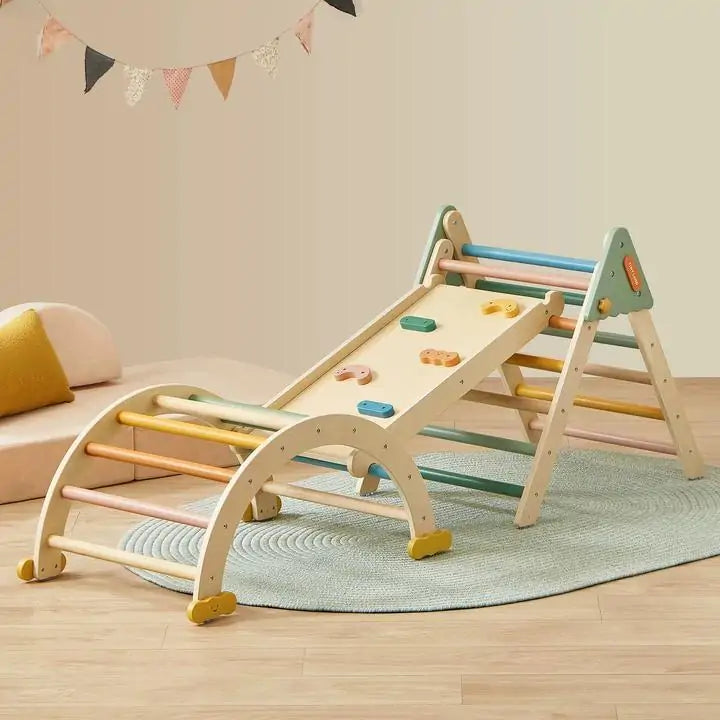 Tiny Land® 7-In-1 Morandi Pikler Triangle Set from KADOU Boutique