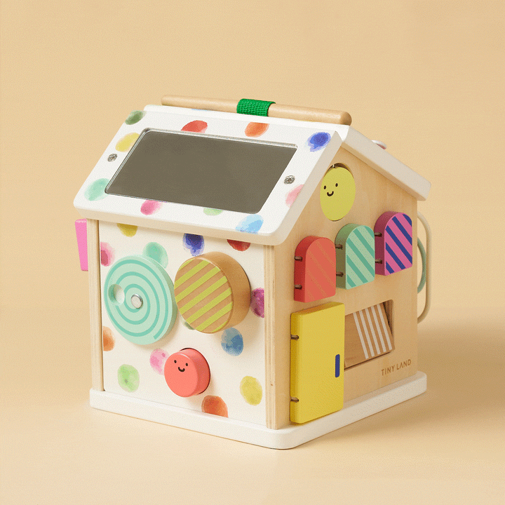 Brain &amp; Hands Playset — Montessori Box (4–6 Months) + Activity Cube