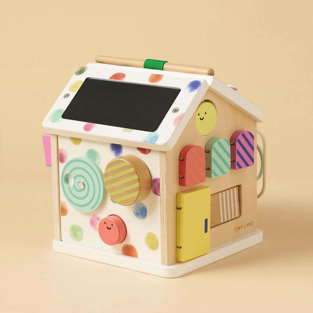 Brain &amp; Hands Playset — Montessori Box (4–6 Months) + Activity Cube
