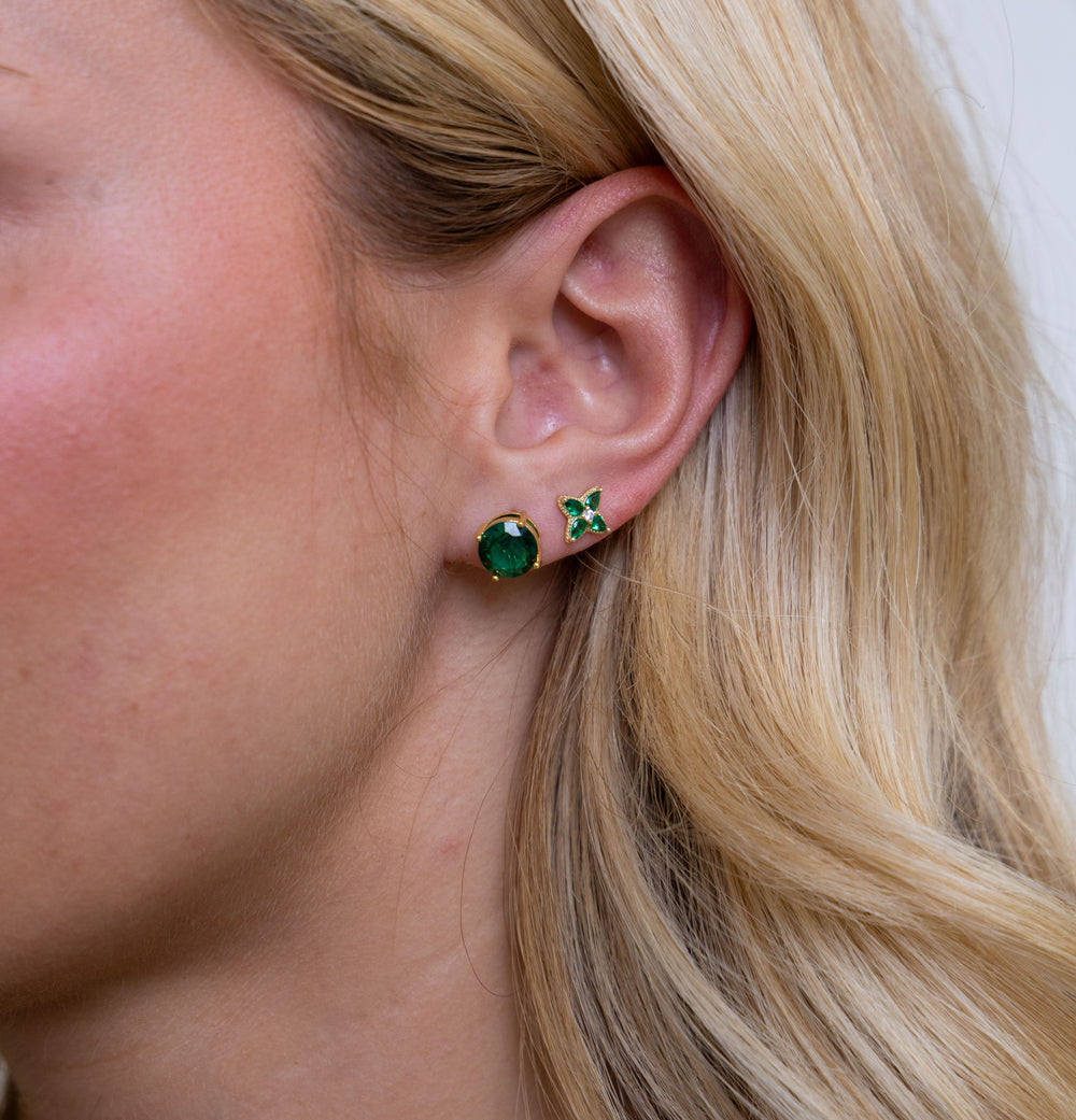 Incanto Studs Emerald from KADOU Boutique