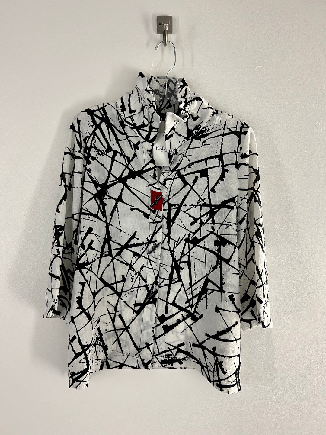 Women's Blouse with Red Detail