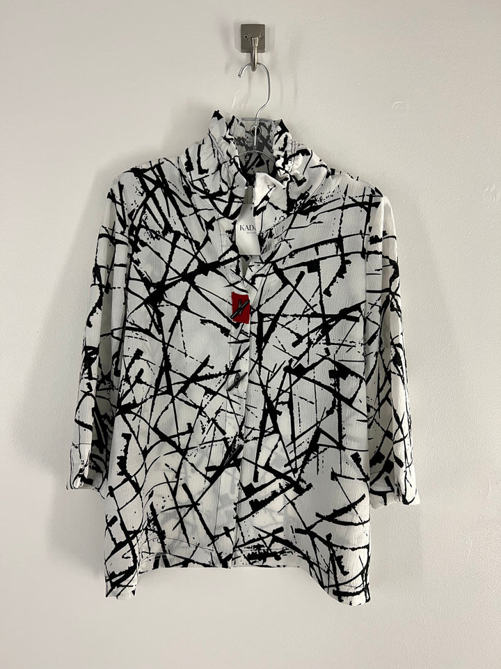 Women's Blouse with Red Detail