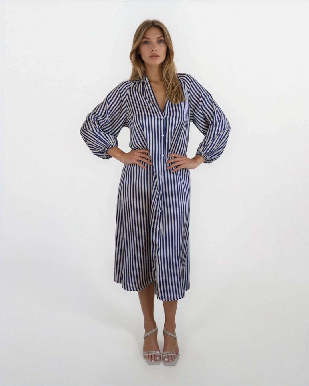 Striped Shirt Dress