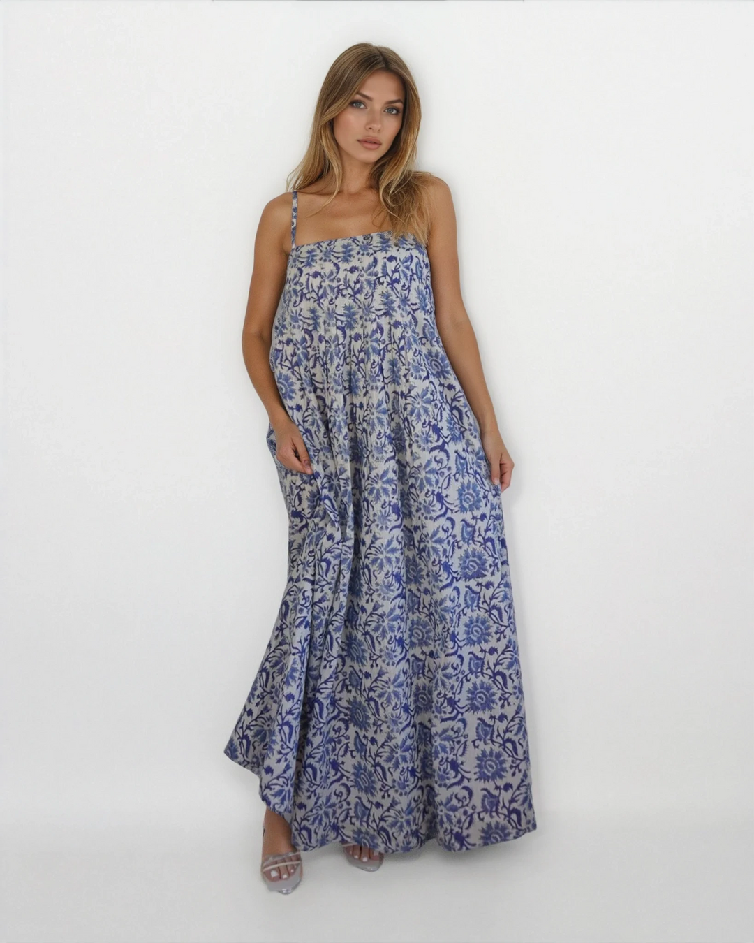 iris maxi dress Menti Flower Smocked back IRIS MAXI DRESS - LILAC